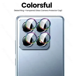 Aluminum Alloy Camera Protector Case with Metal Ring and Glass Lens Cover for Xiaomi 14TPro (Colorful - 03)