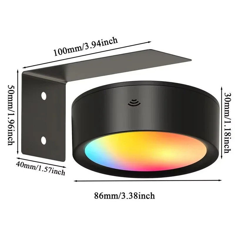 รูปสินค้า ไฟ LED ตกแต่งผนัง 13 สี RGB หรี่แสงได้ ภาพวาด Art Display ไฟแม่เหล็ก Ambient Decor Spotlight แบตเตอรี่