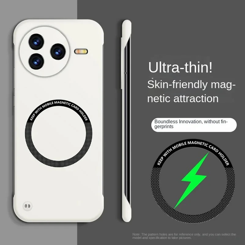 Ultra Thin Frameless Magnetic Hard PC Phone Case For POCO F7 Pro Ultra F6 X7 X6 Pro Magsafe Candy Color Shockproof Protect Cover