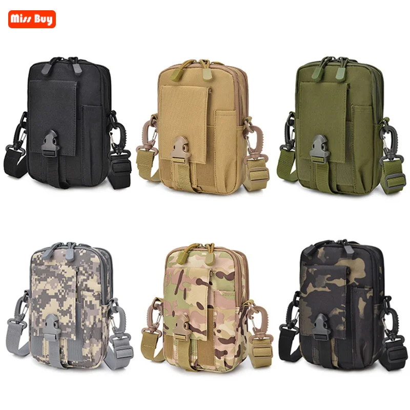 

Multifunction Outdoor Sport Shoulder Bag Universal Man Phone Bag For iPhone 14 13 12 11 Pro Max 6s 7 8 Plus X XR XS Max Case