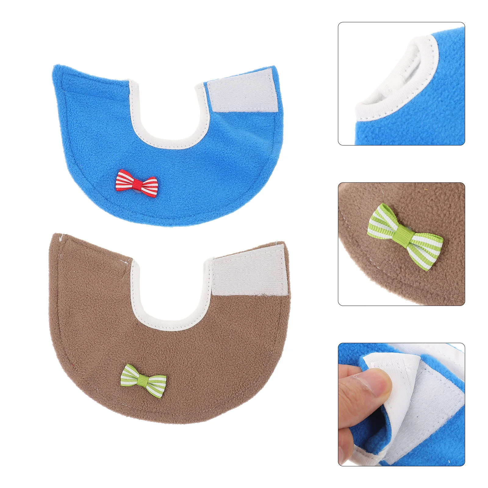 

2 Pcs Collar Bird Ring Parrot Recovery Collars Protective Pet Supplies Anti-pecking Cloaks