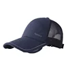 Men Summer Sun-Visor Hat UV Outdoor Breathable Sports Fishing Baseball Cap Male Large Brim Sunshade Trucker Headwear Gentlemen 6