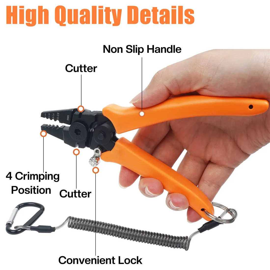 Fishing line Crimping Pliers Fishing Plier Wire Rope Leader Crimper Tool  with 160pcs Crimp Sleeves for Fishing tackle - AliExpress