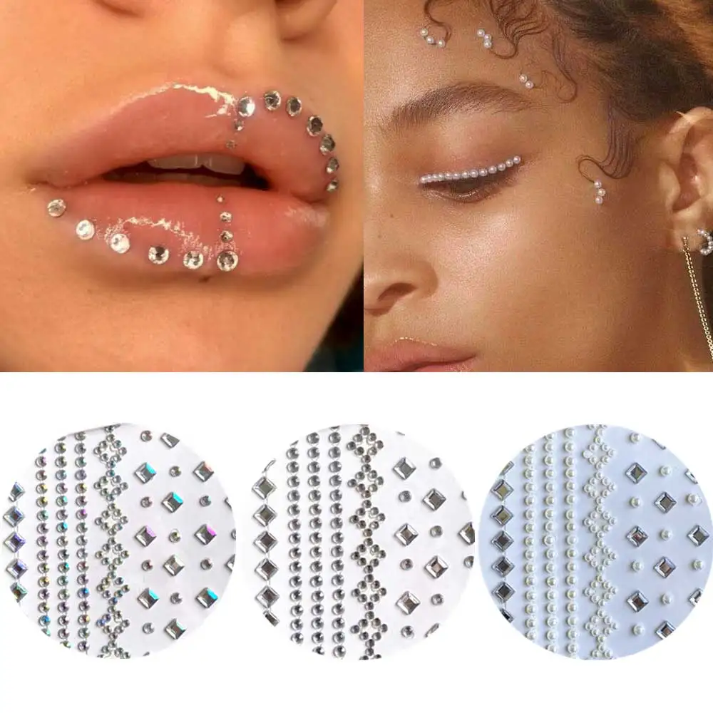 Bühnendekor-aufkleber, Diy Ab-strass-make-up- Und Dekorationsaufkleber,  Glitzernde Tropfen-strass-edelstein-aufkleber, aktuelle Trends, günstig  kaufen