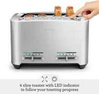 Die-Cast Smart Toaster, Brushed Aluminum 2