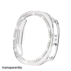 Elegant Diamond Watch Case - Fashion Protective Cover for Women (No Tempered Glass) (Transparent)
