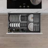 Goldmine 2022 ใหม่บนโต๊ะอาหารลิ้นชัก High-end ตู้ครัวอุปกรณ์เสริม Pull-OUT องค์กรชั้นวาง WPC-750 5