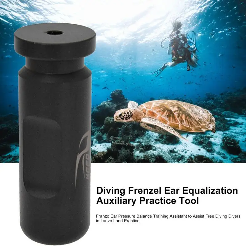 Aviation Aluminum Professional Free Diving Frenzel Ear Equalization Auxiliary Practice Tool Ear Pressure Equalizer