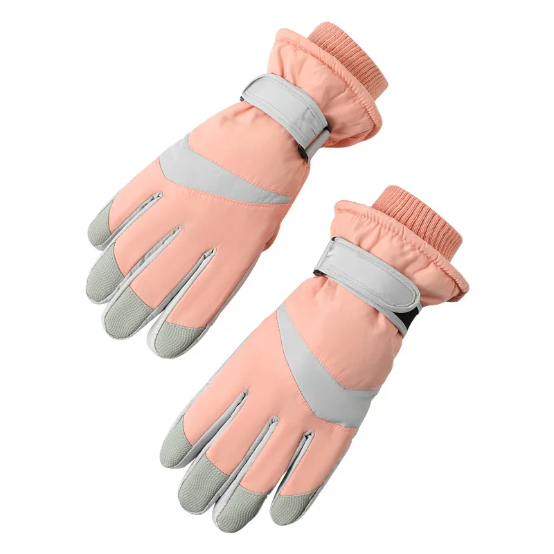 Skiing Women Men Motorcycle Gloves Winter Cycling Thick Fleece Warm Gloves Tick Touch Screen Waterproof Windproof Gloves Fashion 6