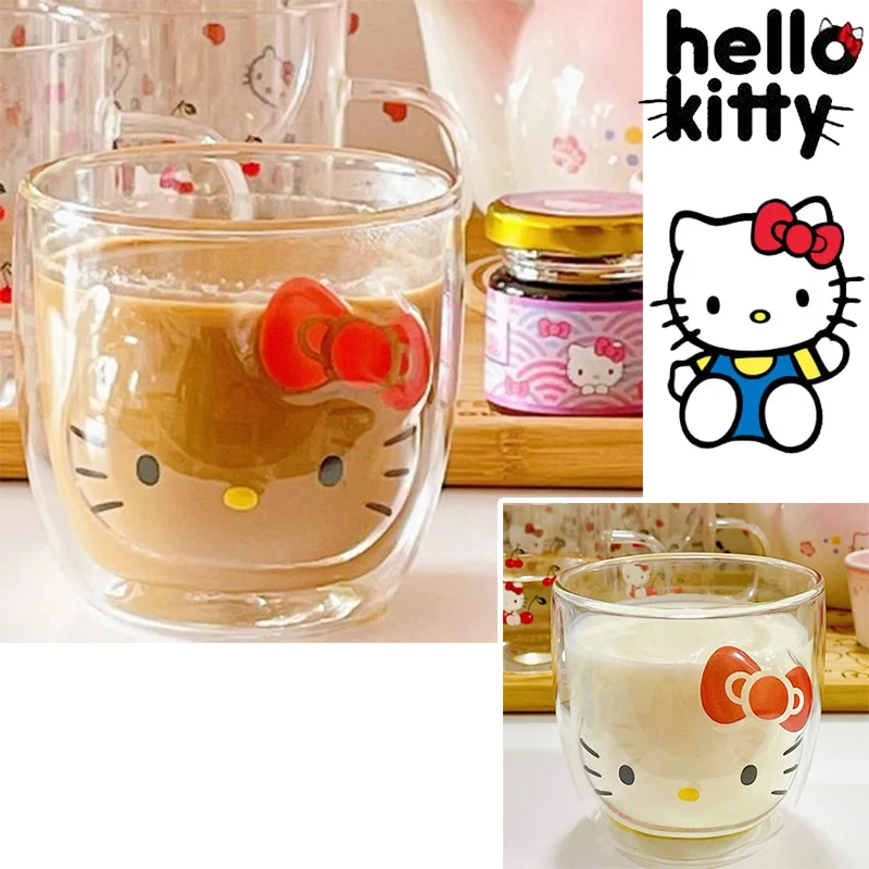 Hello Kitty Children's Milk Cup Cute Hello Kitty Double Wall 280ml