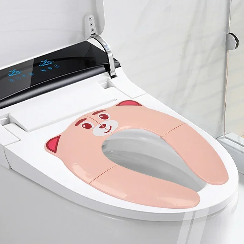 Portable Kids Travel Potty Seat Pad Baby Folding Toilet Training Seat Cover Toddler Urine Assistant Cushion Children Pot Seater 6