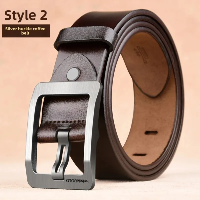 Retro Japanese buckle-white buckle coffee color