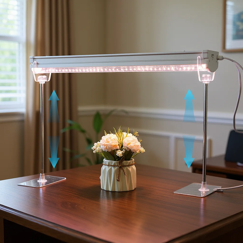 Support de lumière de croissance réglable, 1 ensemble, support de lumière pour plantes de table, outil de cintres hydroponiques pour jardinage intérieur