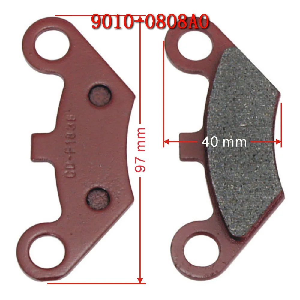 CF Moto ZFORCE 500/600/Z6/800/Z8 2011-2017 Ceramic Brake Pad Set Front & Rear - Foto 12