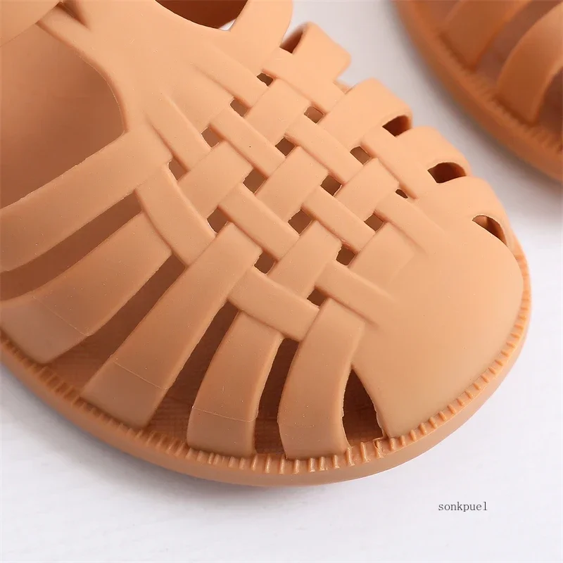 Summer Children Sandals Baby Girls Toddler Soft Non-slip Princess Shoes Kids Candy Jelly Beach Shoes Boys Casual Roman Slippers 3