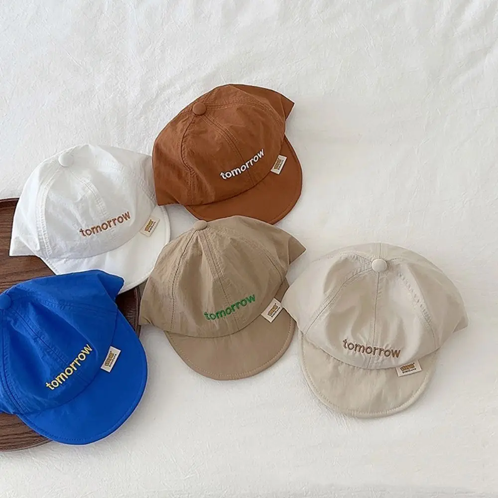 Korean Summer Letter Baseball Cap Quick-drying Soft Baby Peaked Hat Thin Breathable Children Visors Cap