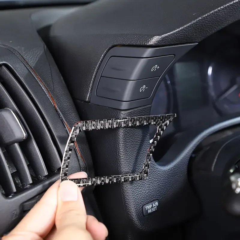 

For Infiniti G25 G27 G37 2007-2013 Soft Carbon Fiber Car Dashboard Cruise Button Frame Cover Trim Sticker Car Accessories