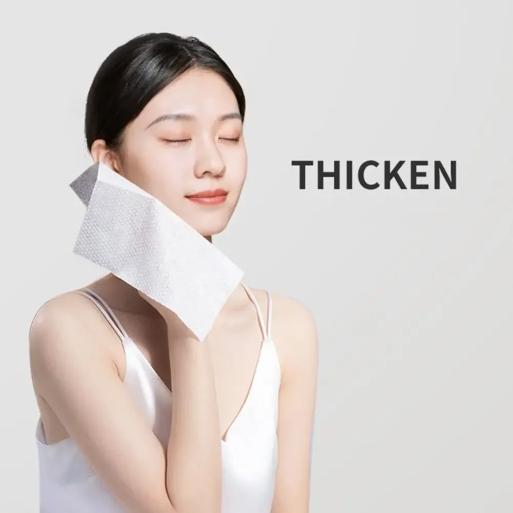 Description Picture 4 of item14pcs/box Disposable Washcloth Portable Travel Towel Thickened Compressed Face Cleansing Beauty Square Towel
