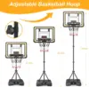 20075-fda9d7.jpg Adjustable Kids Basketball Hoop with Scoreboard & Timer, Indoor Outdoor Toy