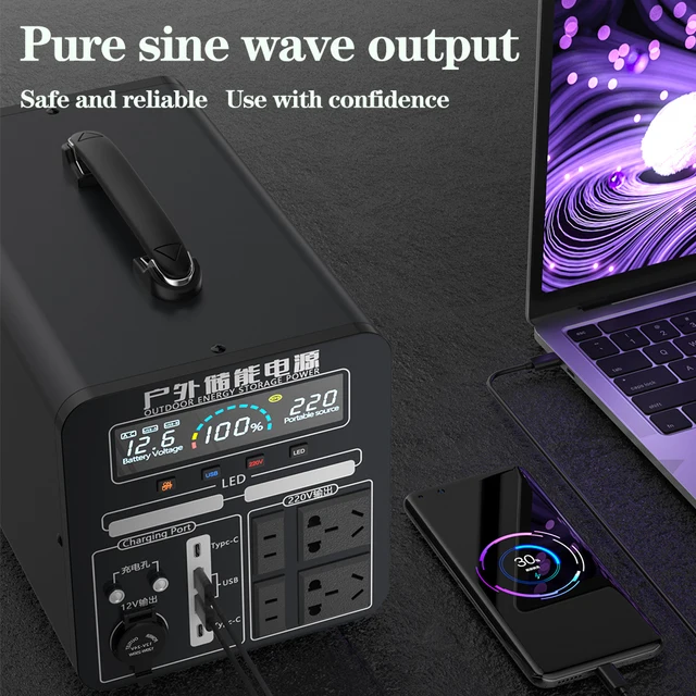 2160Wh의 거대한 용량과 2000W의 강력한 출력을 갖춘 휴대용 파워 스테이션