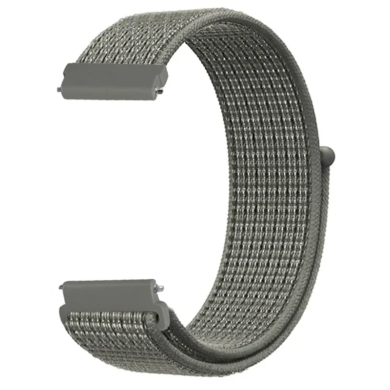 Breathable Nylon Loop Strap, 20mm & 22mm, Compatible with Various Smartwatches