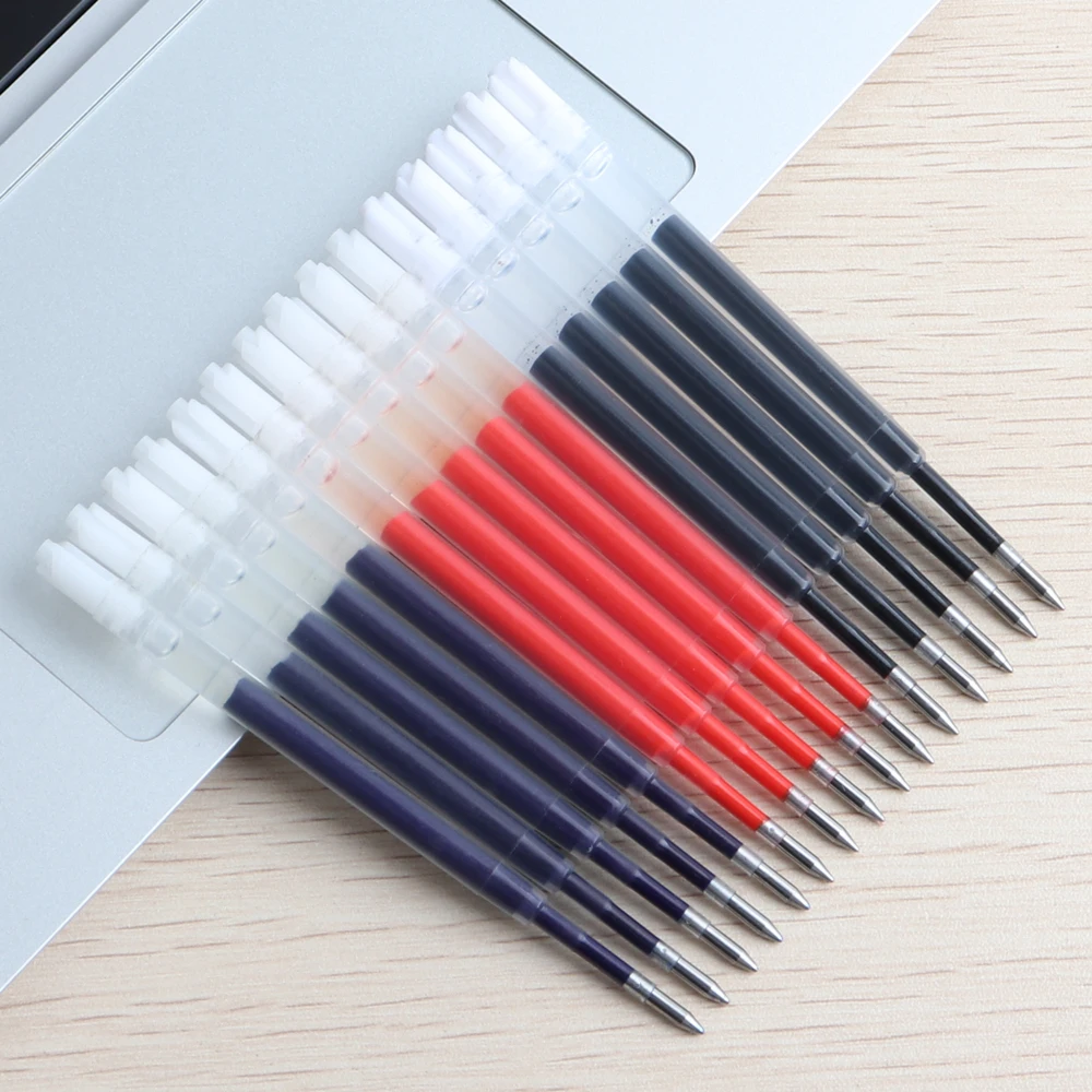 G2 Refill Plastic Gel Pen Refills Length 9.9cm Writing Point 0.5mm Ink Colors Red Black Blue For School 10Pcs Genkky gel pen refills