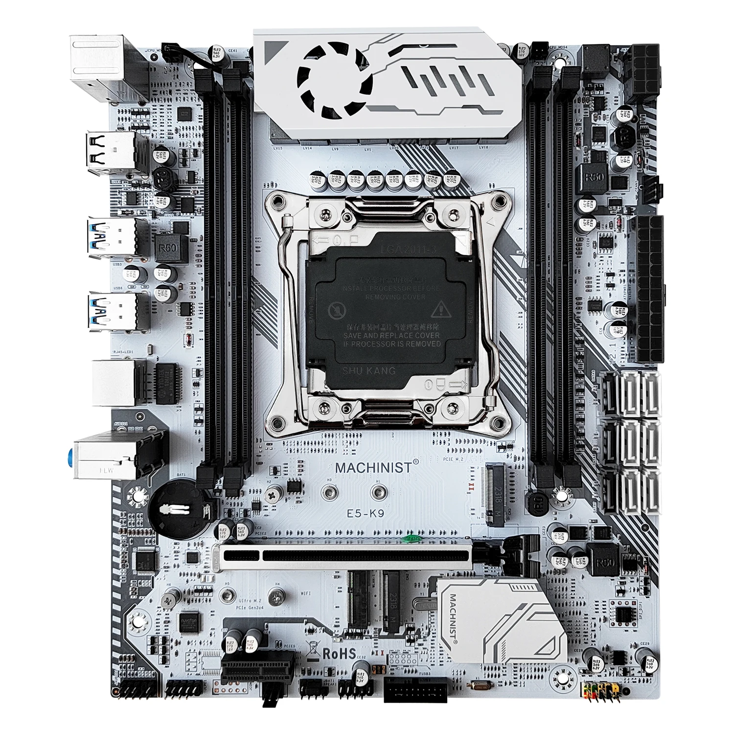 MACHINIST K9 X99 Motherboard Combo LGA 2011-3 E5 2650 V4 kit Xeon CPU DDR4 32GB RAM 2133MHz Memory NVME M.2 USB 3.0 Four Channel