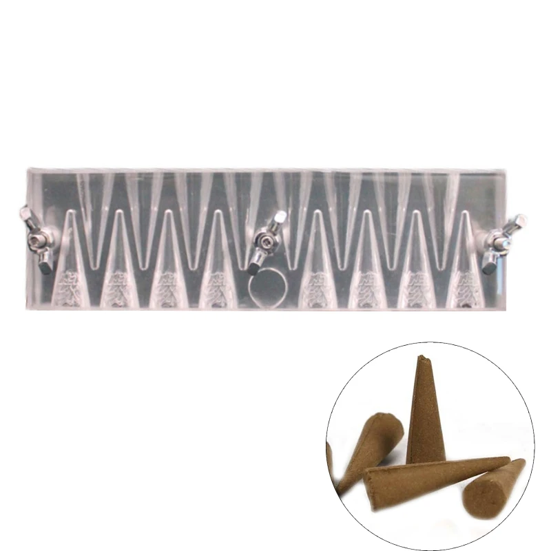 Incense Tower Making Mold Acrylic Transparent Incense Cone Make Molds M68E