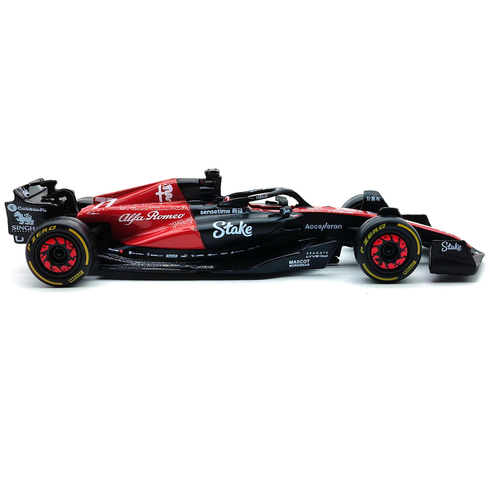 Bburago 1:43 2023 Alfa Romeo C43 F1 Formula Car Die Cast Vehicles Collectible Model Racing Toys 6