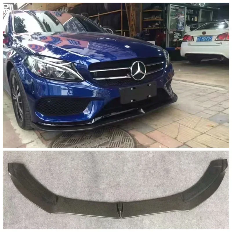 

Высококачественный передний бампер из углеродного волокна для Mercedes Benz C Class W205 C200L C180 Sport 2015-2018