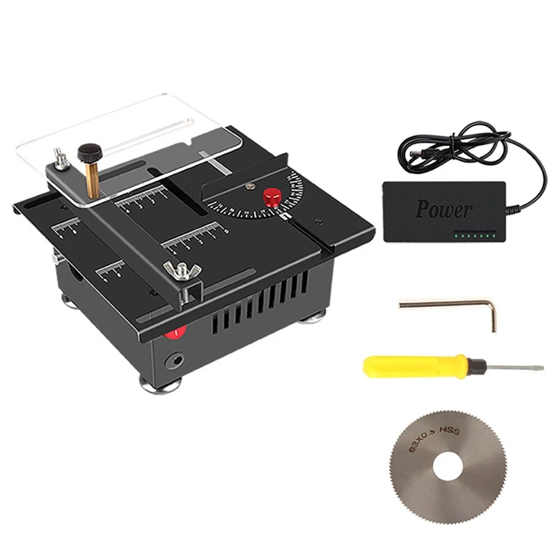 Mini Table Saw, Mini Table Saw For Wood Cutting Crafts ,Mini Multi-Functional Saw,US Plug