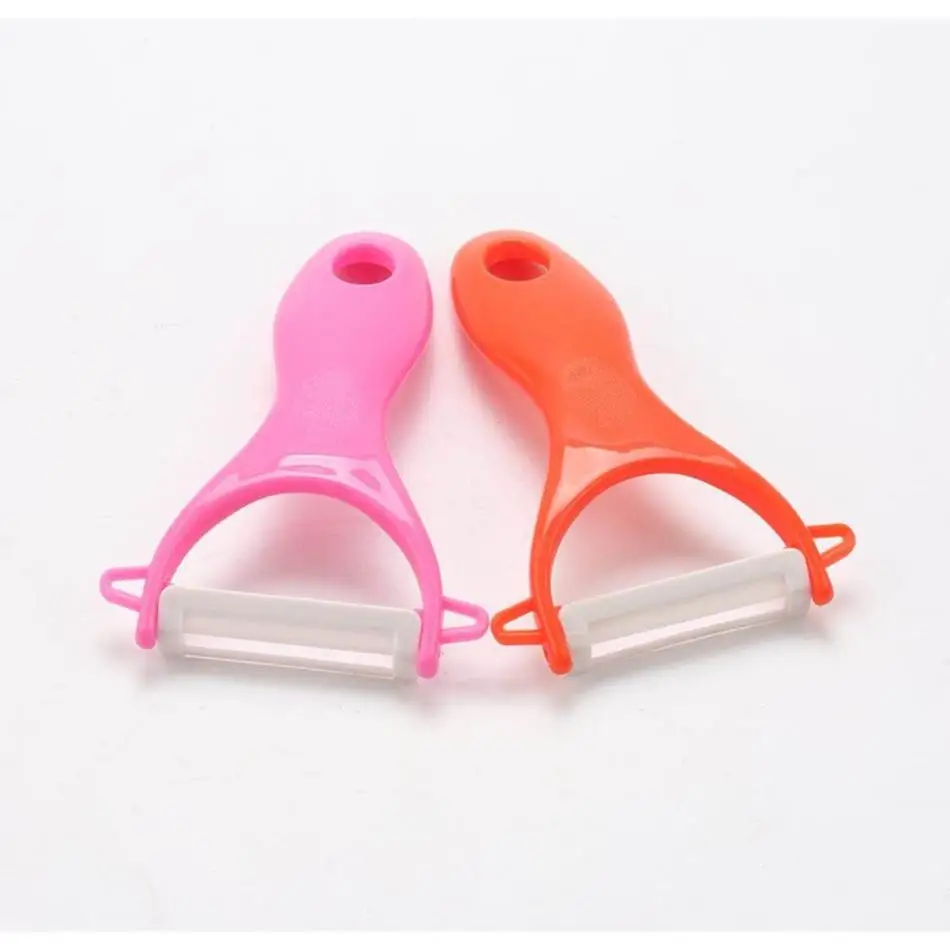 New 2 Pcs Vegetable Fruit Ceramic Peeler Cooking Tools Potato Peelers Ceramic Peeler (Color Random) Suitable Home Kitchen Tools