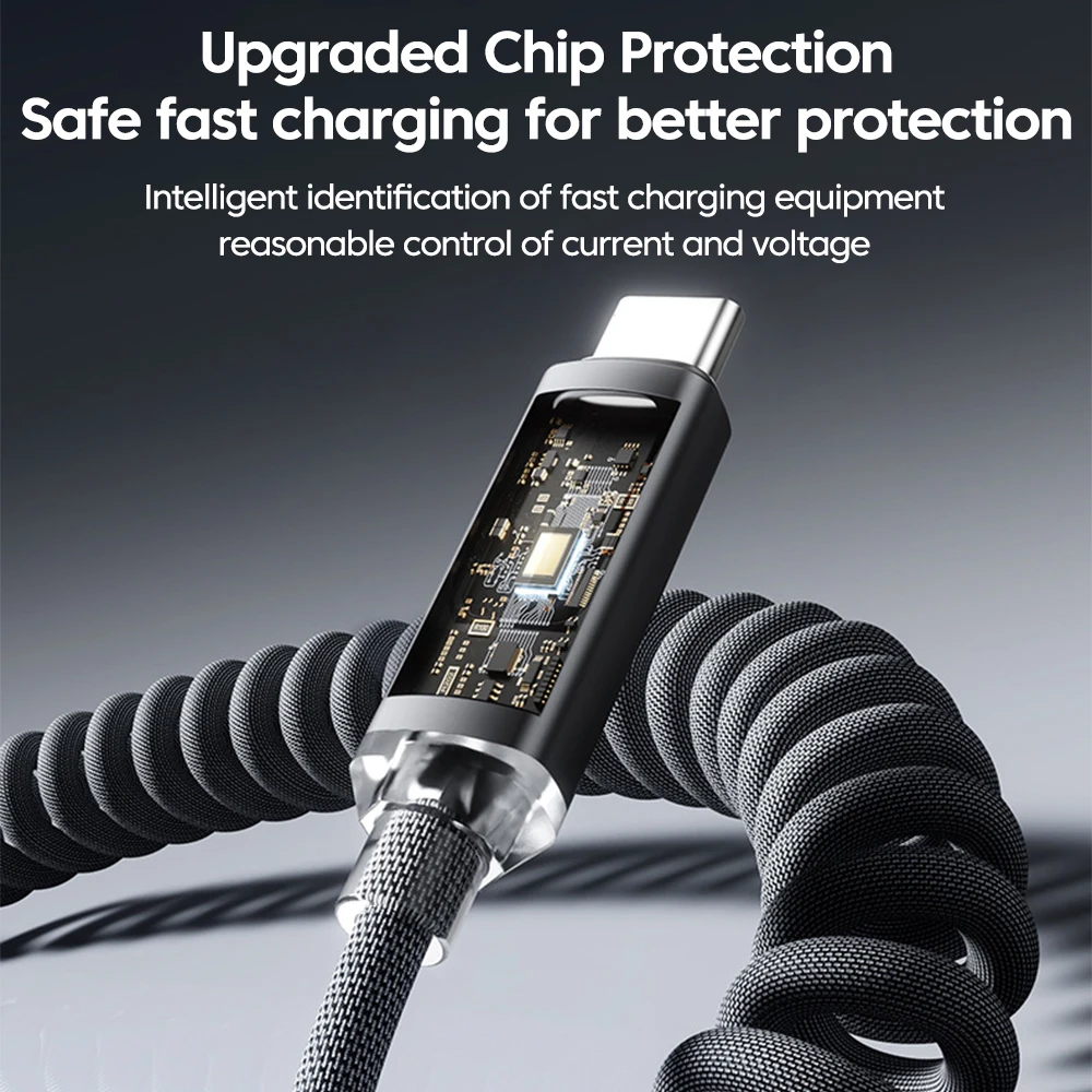 High-Power Digital Display USB-C Fast Charging Cable