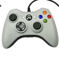 Ergonomic Dual Vibration Wired USB Gaming Controller with No - Delay Joystick (WHITE)