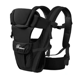 Ergonomic 4-in-1 Adjustable Baby Sling and Backpack Carrier (Black)