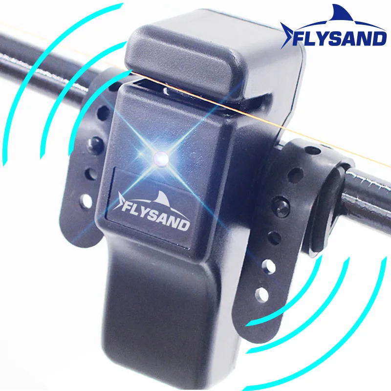 Alarme de touche numérique FLYSAND pour pêche à la carpe - Détecteur électronique LED avec fixation sur canne