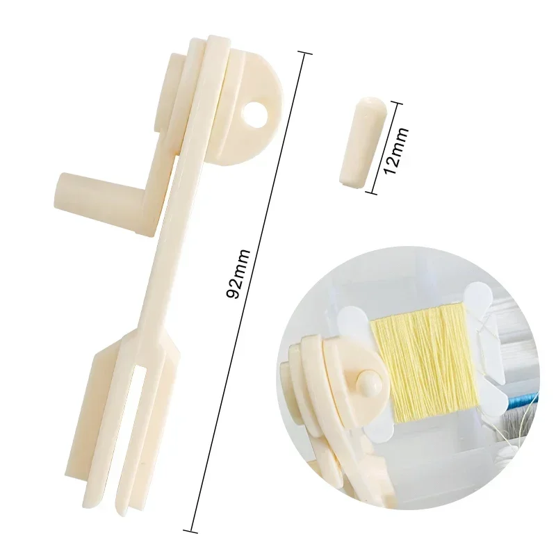100 Bobine Porta Filo In Plastica Trasparente – Organizzatore Per Ricamo, Punto Croce E Cucito Creativo