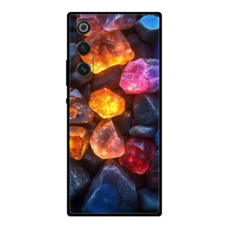 Marble Soft Matte Silicone Back Cover with Full Coverage Protection