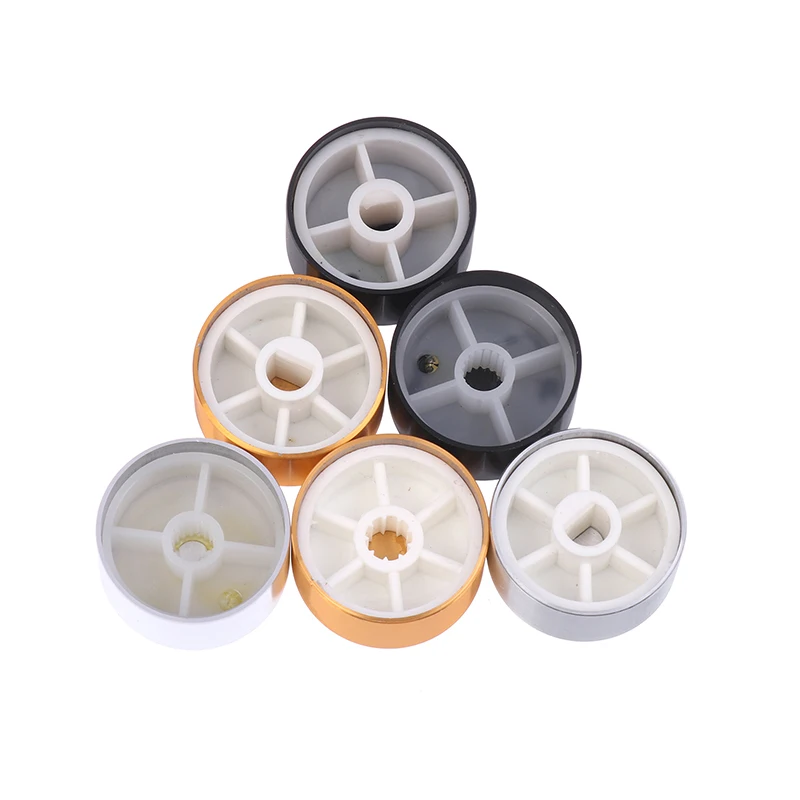 25x13MM Aluminum Alloy Rotary Encoder Switch Shaft Hole 6MM Potentiometer Knob Audio Amplifier Synthesizer Volume Control Knob