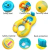 Portable Mother Children Swim Circle Inflatable Safety Swimming Ring Children Water Play Games Seat Float Kids Swim Trainer Toy 4