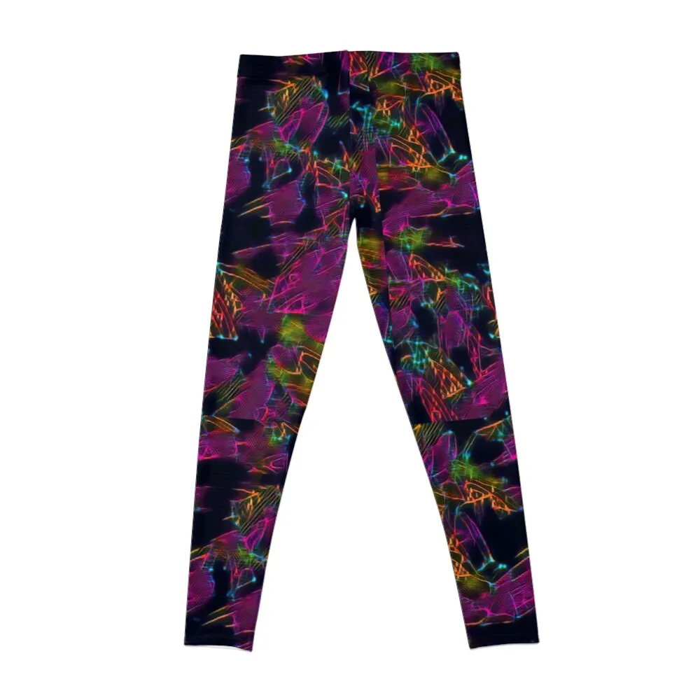 Neon Space Debris Leggings Clothing fitness gym wear Womens Leggings