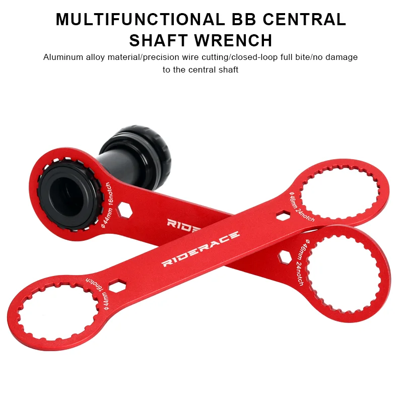 Fahrrad-Innenlagerschlüssel, DUB BB Montage- und Reparaturwerkzeug, Schraubenschlüssel 44 46 mm, 16 24 Nuten für SRAM GXP Shimano BB51 BB52 IXF – Detail 4