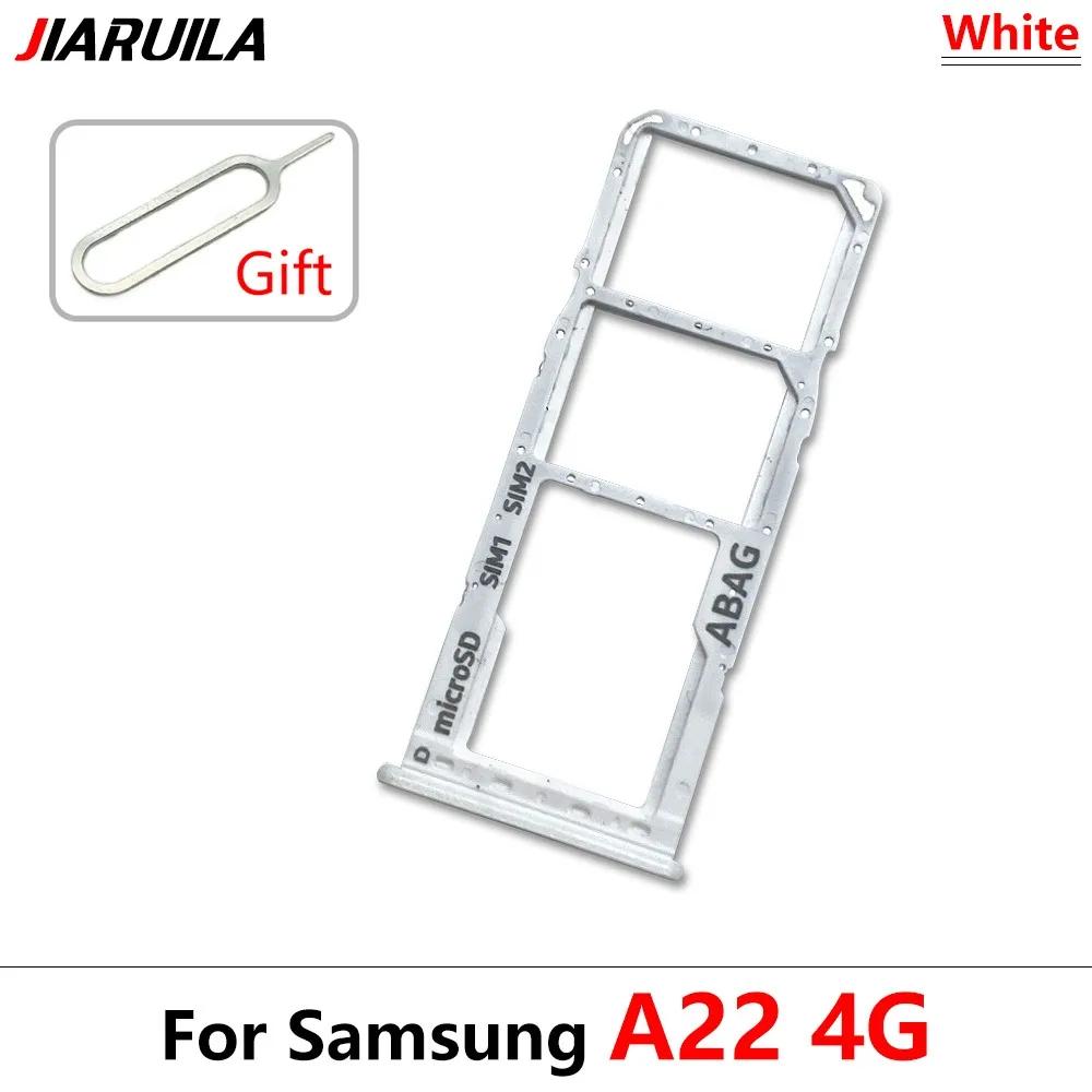 삼성 A22 4G A225F / A22 5G A226B 휴대폰 SIM 카드 트레이 칩 슬롯 서랍 홀더 어댑터 듀얼 카드 교체용 50개