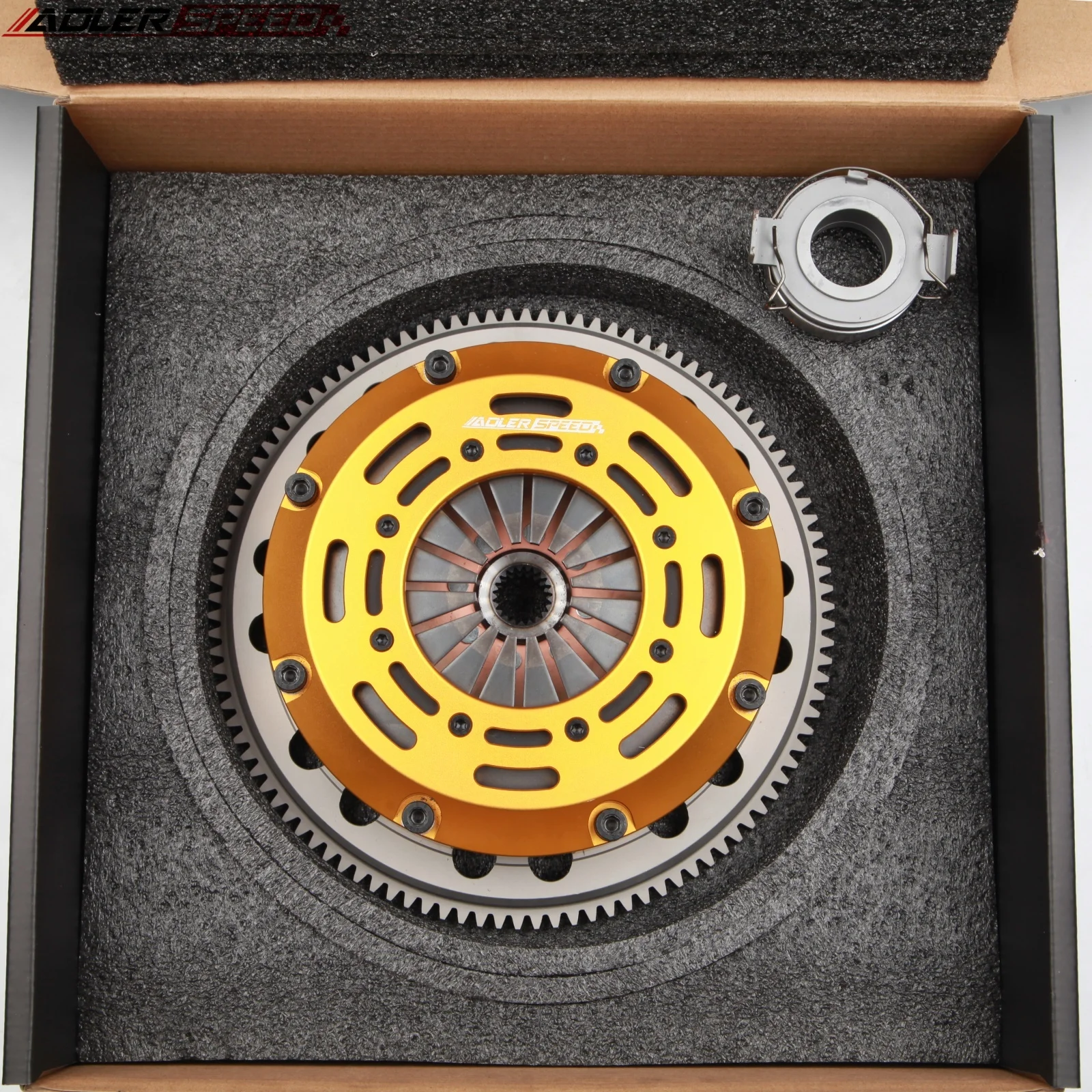 ADLERSPEED 7.25(185mm) 레이싱 클러치 트윈 디스크 키트 & 플라이휠 (토요타 매트릭스 XR-S 바이브 GT 1.8L 2ZZGE 6단 변속기용)