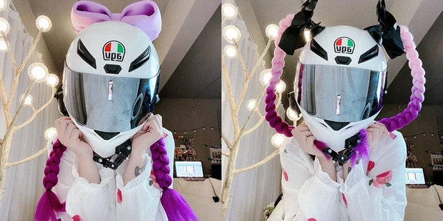 Pelo Cascos Para Mujer Con Colas Gradiente 60cm Casco Trenzas Para