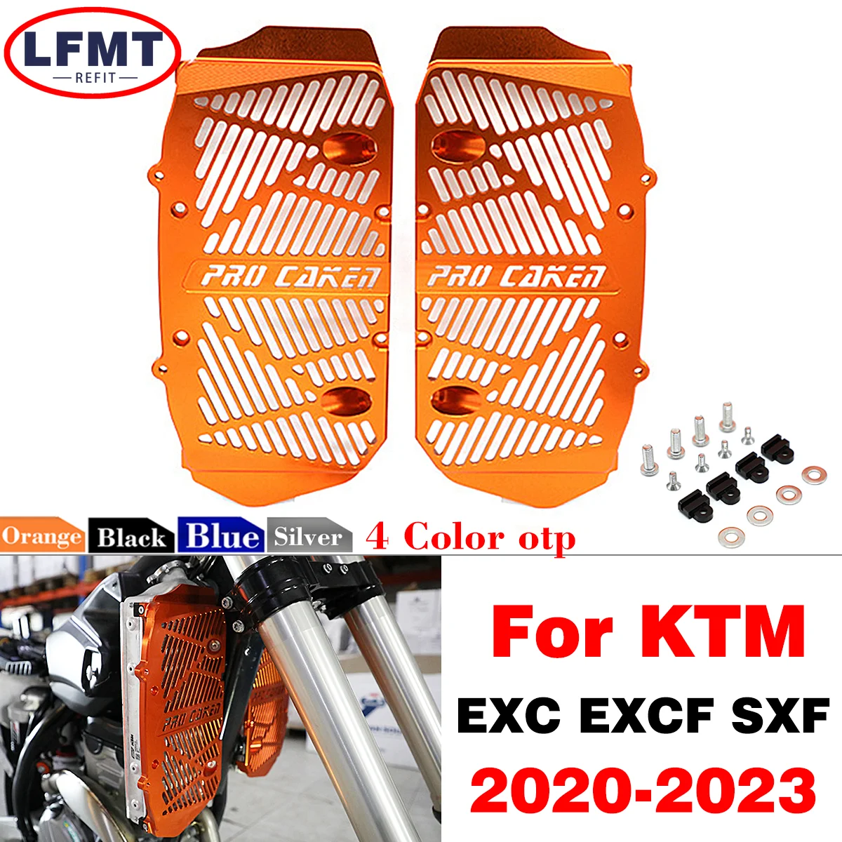 

Motocross Radiator Grille Guard Grill Protector Cover For KTM EXC EXC-F SXF EXCF Husqvarna TC FC TE FE 250 300 350 450 2020-2023