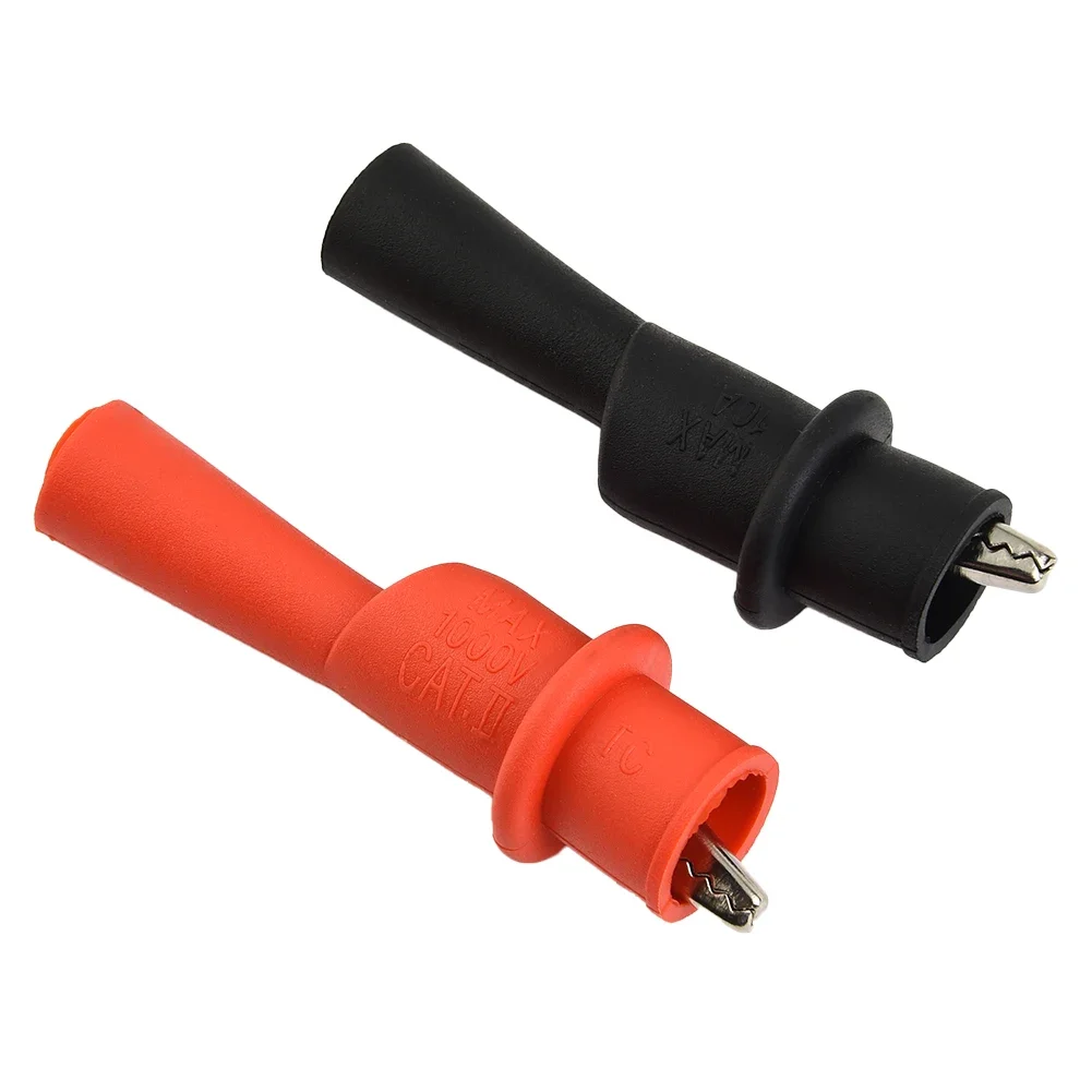 Measuring Tools Clamp Household Items 1Pair AC DC 10A 1000V Antiskid For Multi-Meter Tester Red+Black