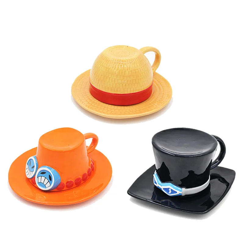 Quirky Cartoon Ceramic Mug and Saucer Set - Whimsical Breakfast Mug