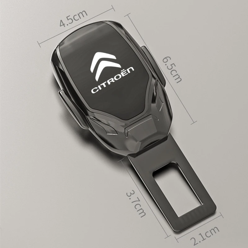 Car Seat Belt Metal Jewelry Seat Belt Accessory Extender For Citroen C2 C3 C4 C5 C1 C4l Elysee Picasso Saxo DS3 DS4 DS6