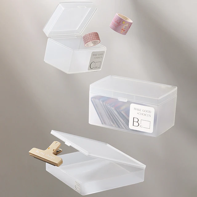Card Box Cards Organizer Flash Card Holder Desktop Holder Business Plastic  Cases Sports Convenient Storage - AliExpress